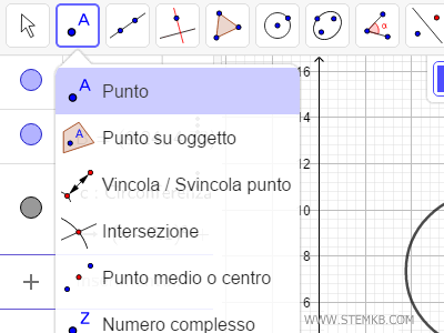seleziona la voce Punto