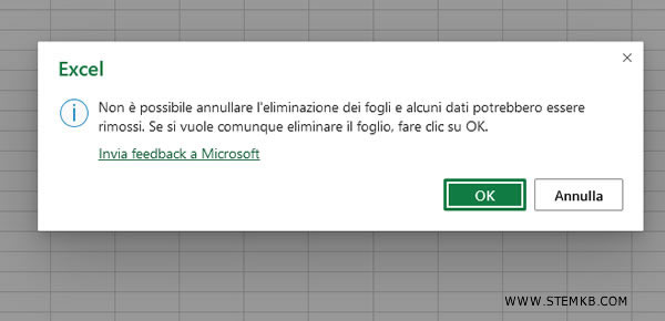 conferma la rimozione della scheda