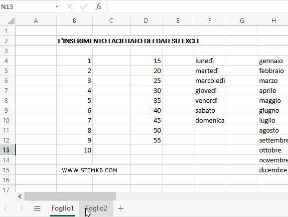 come passare da una scheda all'altra