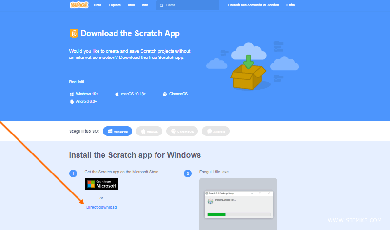 come fare l'installazione di Scratch sul computer