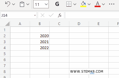 le celle sono selezionate