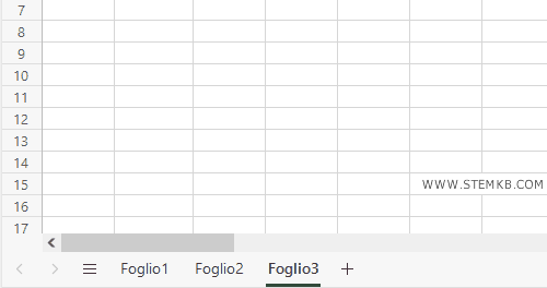 sposta la scheda da una posizione a un'altra