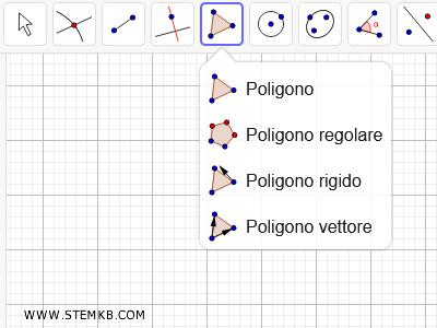 seleziona lo strumento Poligono