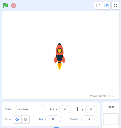 lo sprite nello stage