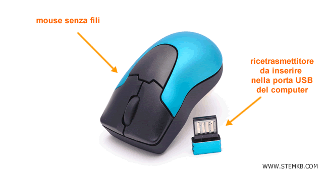 un esempio di mouse senza fili