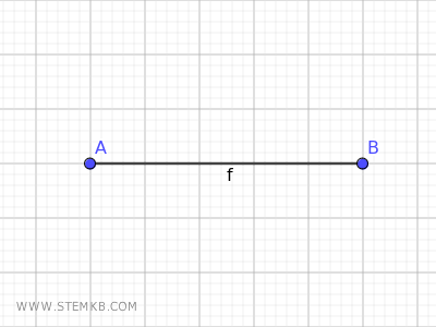 un segmento AB