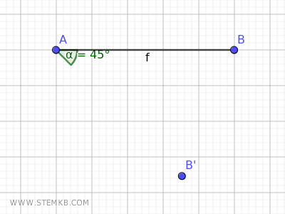 l'angolo sul vertice A in verso antiorario B'