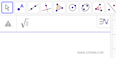 appare il simbolo della radice quadrata