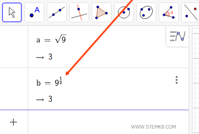 la radice quadrata calcolata in modo diverso