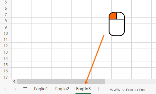 seleziona la scheda che vuoi spostare