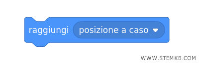 il blocco raggiungi una posizione a caso