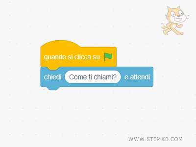 Aggiungi il codice Chiedi e attendi
