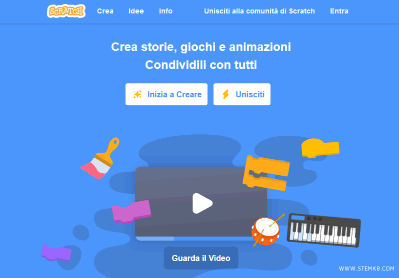 il sito web di Scratch